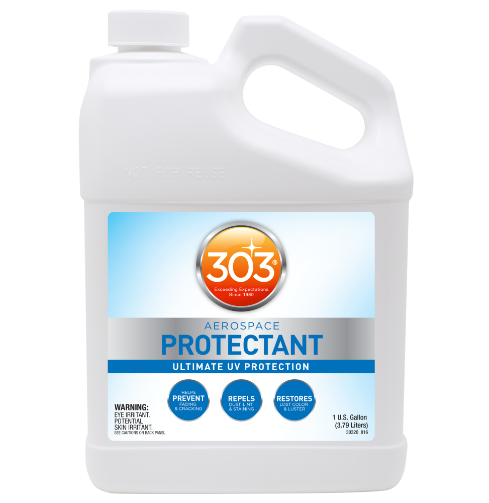 303 Protector aeroespacial para plásticos Caucho Cuidado de plásticos con bloqueador UV 1 G / 3790 ml