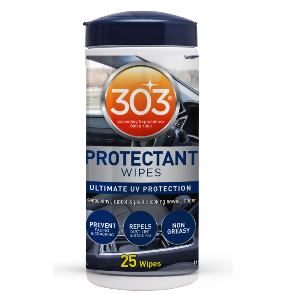 303 Auto Protectant Wipes - 25 Wet Towels