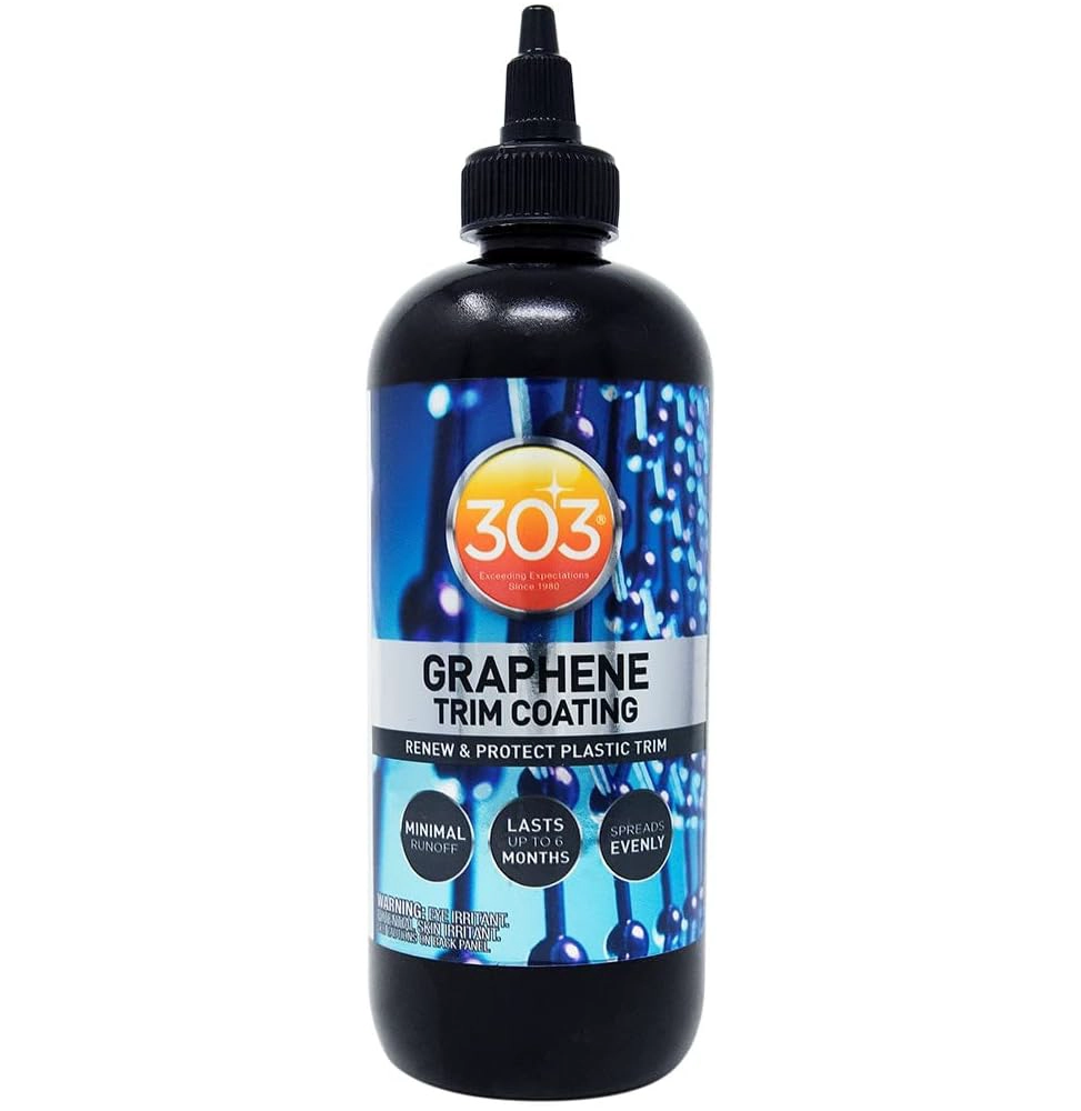 303 Graphene Trim Coating  Revêtement pour plastique  Dressing pour pneus  8 oz /  237 ml