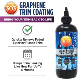 303 Graphene Trim Coating  Revêtement pour plastique  Dressing pour pneus  8 oz /  237 ml