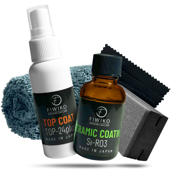 Fiwiko Si-R03 Ceramic Coating Kit 30ml + 50ml Top Coat Keramikversiegelung Beschichtung