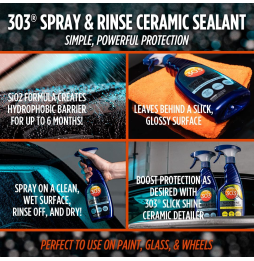 303 Spray & Rinse Ceramic Sealer SiO2 16 oz /473 mL